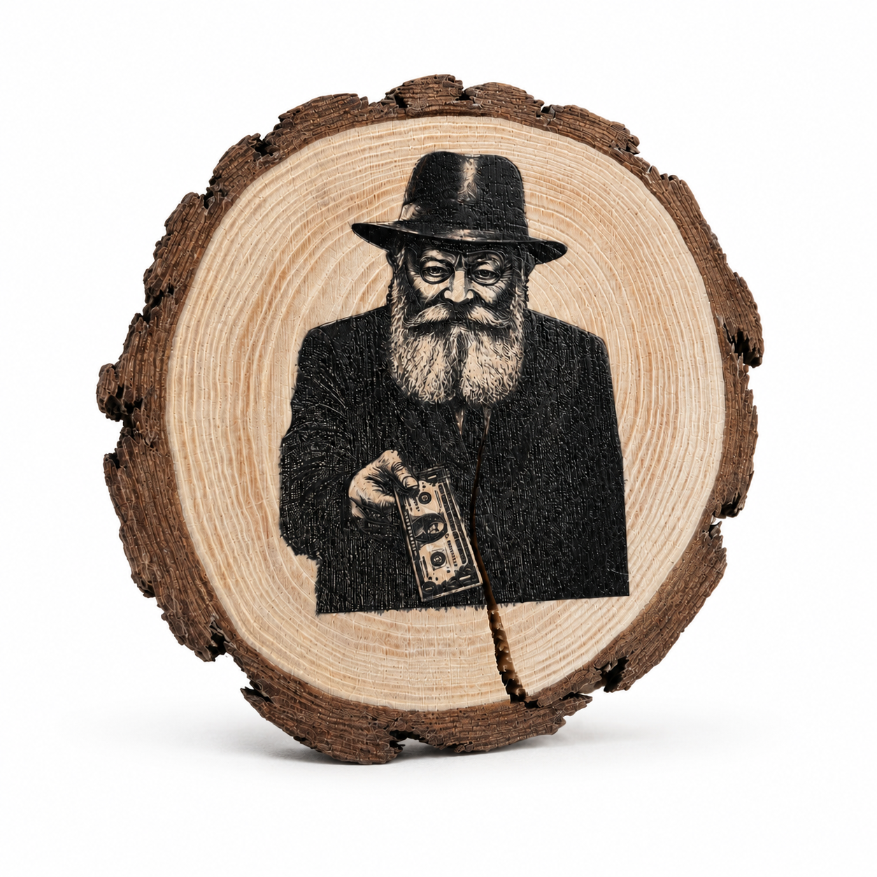 Wood · Ø15 cm · Flat UV print
